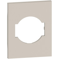 KM03M3 Bticino LIVING NOW. Лицевая панель для розеток 2К+З немецкого/итальянского стандарта 3 модуля.Цвет Песочный., KM03M3