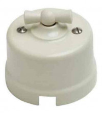 Bironi Выключатель Перекрестный, пластик, цвет Слоновая кость, B1-203-211