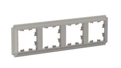 ATN100504 - ATLASDESIGN ANTIQUE 4-постовая РАМКА, универсальная, ШАМПАНЬ, Systeme Electric