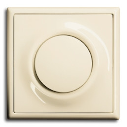 ABB Выключатель 1-клавишный, вставка - слоновая кость, рамка - слоновая кость, серия Impus