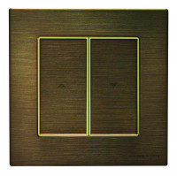 ABB Выключатель жалюзи, цвет - античная латунь, серия Sky