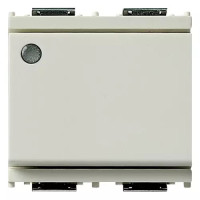 Vimar Выключатель на 2 модуля 1P 16AX с подсветкой,без лампы, белый, 16021.M.B