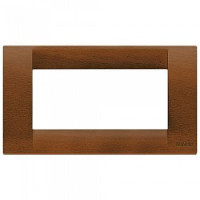 Vimar Накладка для 4 модулей дерево натуральный орех, 16734.55