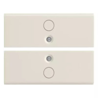 Vimar 2 половинки двухмодульной клавиши с символом "О", белые, 16842.0.B