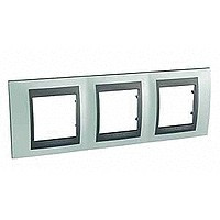 MGU66.006.294 - UNICA TOP РАМКА 3-постовая, горизонтальная, ГРАФИТ/ФЛЮОРИТ MGU66.006.294 - UNICA TOP РАМКА 3-постовая, горизонтальная, ГРАФИТ/ФЛЮОРИТ