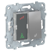 ДИСПЛЕЙ ГОСТИНИЧНОГО НОМЕРА И КНОПОЧНЫЙ ЗВОНОК, АЛЮМИНИЙ