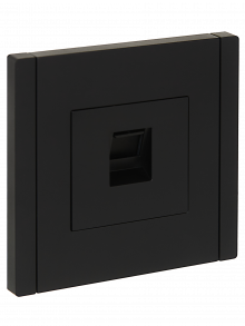 FORTE&PIANO Роз. комп. RJ45 кат.6 FP131 чер. IEK, FP-K10-2-K02