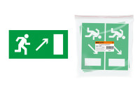 Знак "Направление к эвакуационному выходу направо вверх" 200х100мм TDM Electric, SQ0817-0054