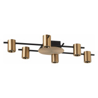 ST LUCE SL1207.402.06 Светильник потолочный ST-Luce Черный/Латунь GU10 6*7W