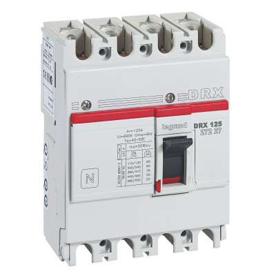 Legrand DRX125 термомагнитный 125A 4П 36KA, 027227