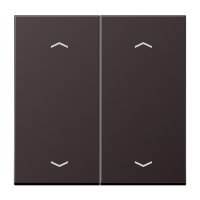Клавиша для KNX кнопки, 2 группы с символами «стрелки»; металл; дарк, AL102PD