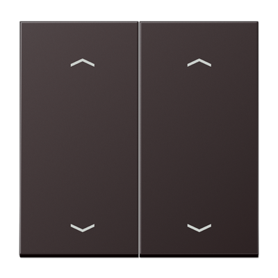 Клавиша для KNX кнопки, 2 группы с символами «стрелки»; металл; дарк, AL102PD