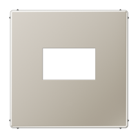 Плата для USB-зарядных устройств без видимого винта; металл; нержавеющая сталь, ES1969USB