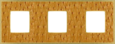 FD01443GOB Fede Belle Epoque Tapestry Рамка 3-ная, Alienagold-Bright Gold