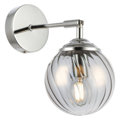 Evoluce SLE102201-01 Светильник настенный Хром/Дымчатый E14 1*40W