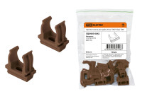 Крепеж-клипса для трубы 20 мм (10шт) "ЭКО" (бук) TDM Electric, SQ0405-0042