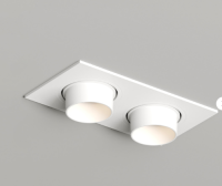 Denkirs DK3122-WH Встраиваемый светильник, IP20, до 15 Вт, LED, GU5,3, белый, пластик