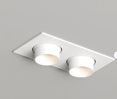 Denkirs DK3122-WH Встраиваемый светильник, IP20, до 15 Вт, LED, GU5,3, белый, пластик