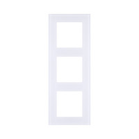 Рамка 3-постовая, стекло белый Kollinger Asthetik AS3WH