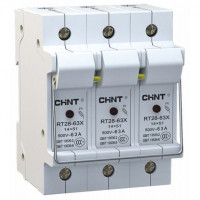 Chint Держатель плавких вставок с индикацией RT28-63X 14х51 3П (R), 520517