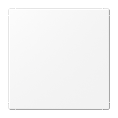 Крышка без отверстий (фиксация защёлкиванием), с суппортом; термопласт; белый матовый, LS994BWWM