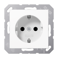 Штепсельная розетка SCHUKO 16A 250V~ с защитой от детей; термопласт; белая, A1520BFKIWW Штепсельная розетка SCHUKO 16A 250V~ с защитой от детей; термопласт; белая, A1520BFKIWW