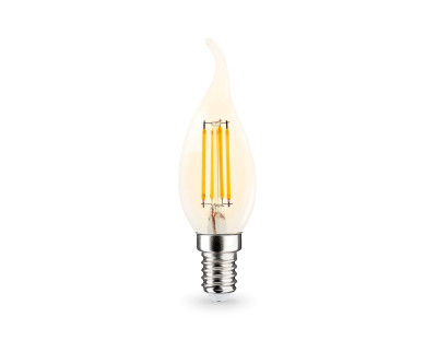 Светодиодная лампа филамент свеча на ветру CF35 E14 11Вт 2700K 270°, AMBRELLA LIGHT, 351123