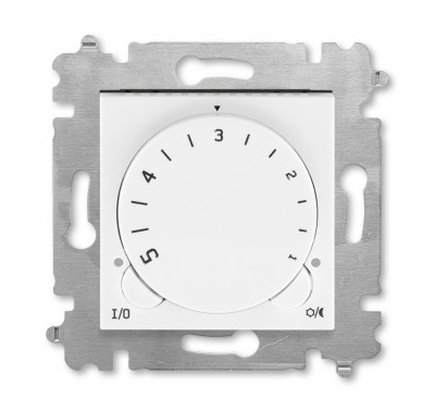 3292H-A00003 01W - Терморегулятор ABB Levit с поворотной ручкой 16А белый / ледяной - 2CHH920003A6001