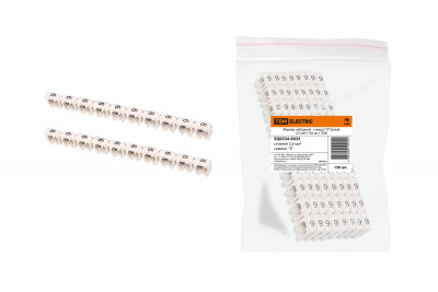 Маркер наборный - символ "9" белый 2,5 мм2 (150 шт.) TDM Electric, SQ0534-0025