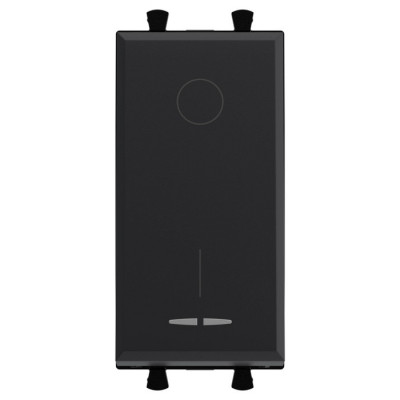 4412221 - ДКС Выключатель двухполюсный модульный, "Avanti", "Черный матовый", 2 модуля