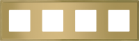 FD01244OB Fede Madrid Рамка 4-ная, Bright Gold