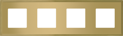 FD01244OB Fede Madrid Рамка 4-ная, Bright Gold