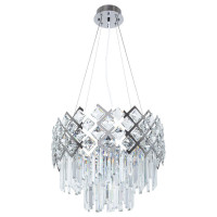 Arte Lamp WEZEN, Люстра, цвет арматуры - ХРОМ, цвет плафона/декора - ХРОМ, 8х60W E14, A1006SP-8CC