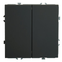 Feron Переключатель 2-клавишный (механизм), 250В, 10А, серия Эмили, RSW10-5107-05, черный уголь, soft touch, 49843, STEKKER Feron Переключатель 2-клавишный (механизм), 250В, 10А, серия Эмили, RSW10-5107-05, черный уголь, soft touch, 49843, STEKKER