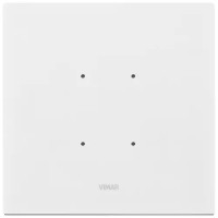 Vimar Накладка EIKON TACTIL для 2 модулей, горный лёд ( мин. 20 шт.), 21662.41