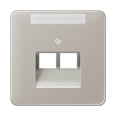 Крышка для ординарной телефонной и компютерной розетки  UAE; платина, CD569-2NAUAPT