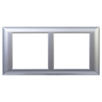 4404914 - ДКС Рамка-суппорт "Avanti" для "In-liner Front",  серебристый металлик, 4модуля