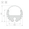 Профиль ROUND-D20-2000 ANOD (Arlight, Алюминий), 040645