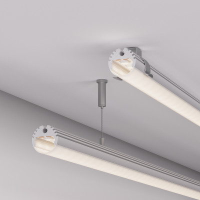 Профиль ROUND-D20-2000 ANOD (Arlight, Алюминий), 040645