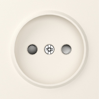 Donel A07 матовый кремовый накладка для розетки без заземления, со шторками 16A 250 В~,серия DB, DE21631