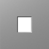 Donel A07 сталь накладка 1-я для розеток RJ45,TV,SAT , серия DB, DE85937