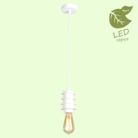 LUSSOLE KINGSTON Подвесной светильник, цвет основания - белый, 1x10W E27, GRLSP-9921