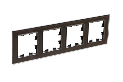 ATN320604 - ATLASDESIGN NATURE 4-постовая РАМКА, ОРГАНИЧЕСКОЕ СТЕКЛО МОККО, Systeme Electric