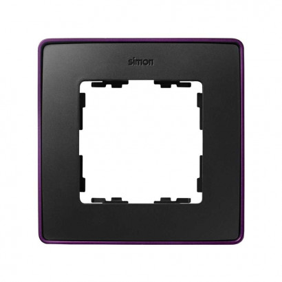 Simon 8201610-251 S82Detail Рамка 1-ная, фиолетовый - графит