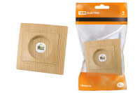 Розетка телефонная RJ11  "ЭКО" (сосна) "Таймыр" TDM Electric, SQ1814-0220