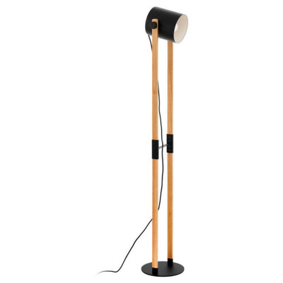 43048 Торшер HORNWOOD с ножн. выкл., 1х28W (E27), L230, B230, основа ?230, H1400, сталь, черный, кре, 43048