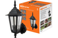 Светильник 6100-01 садово-парковый шестигранник, 100Вт, вверх, черный TDM Electric, SQ0330-0006