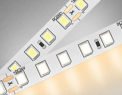 Светодиодная лента 24В 2835 120Led 10Вт/м 3000K IP20 5м, AMBRELLA LIGHT, GS3101