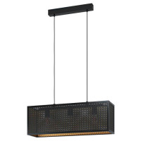 43559 Подвесной потолочный светильник (люстра) SALLICANO, 3Х40W, E27, L730, B200, H1100, сталь, черн