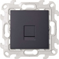 Simon Розетка для передачи данных RJ45 Cat.6 UTP цвета графит S24 Harmonie, 2410599-038 Simon Розетка для передачи данных RJ45 Cat.6 UTP цвета графит S24 Harmonie, 2410599-038